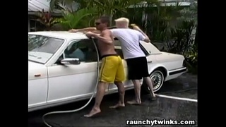 Hot Jocks Car Wash Service Turns To Crazy Gay Fucking