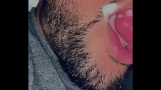 DL GUY BUST NUT ON MY LIPS AND IN MY MOUTH